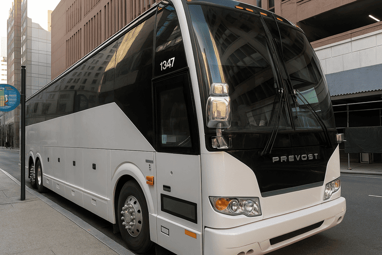 a Charter Bus Rental Summit coach bus